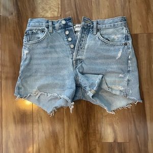 Agolde Parker long short in Swapmeet Blue